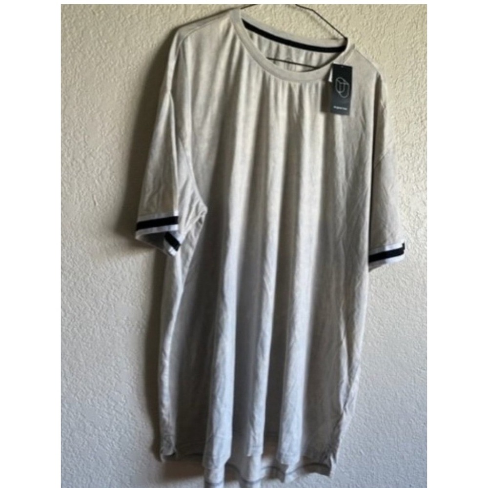 Original Use Men's XL Beige Crew‎ Neck T-Shirt Contrast Trim Short Sleeve NWT